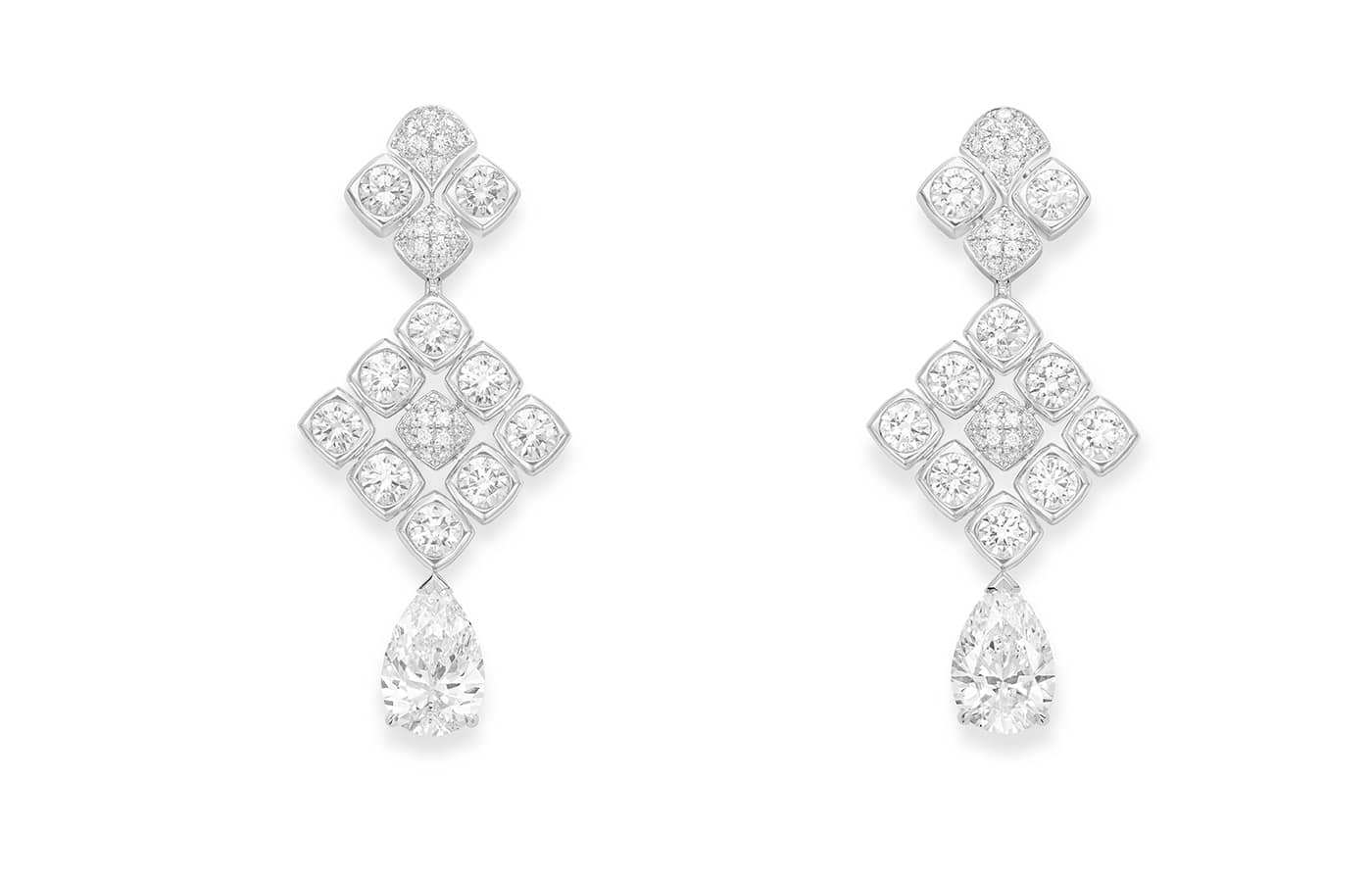 Серьги Piaget Shimmering Savor из белого золота и бриллиантов из коллекции Solstice by Piaget High Jewellery, Chapter Two