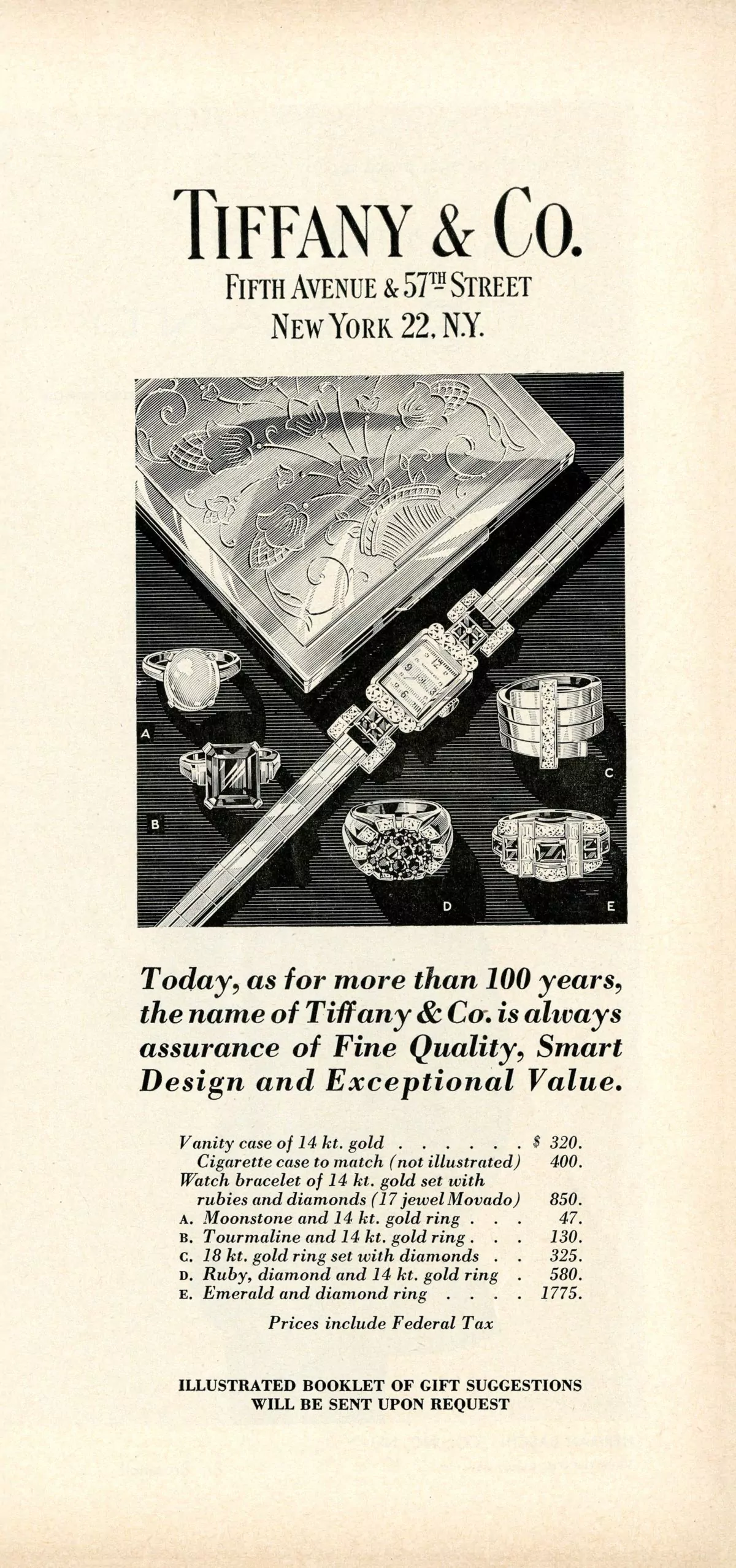 Реклама Tiffany & Co. в The New Yorker
