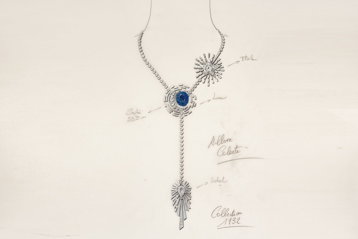 Разрыв колье Chanel High Jewellery Allure Céleste