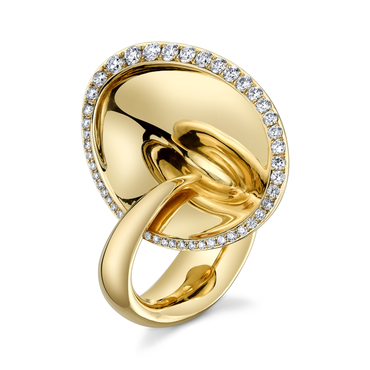 Кольцо Vram Sine из 18-каратного золота и бриллиантов.  Фото: Врам.
