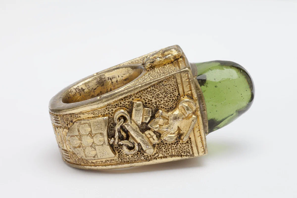 Папское кольцо. 15 век. Италия. Сегодня хранится в Музее Виктории и Альберта