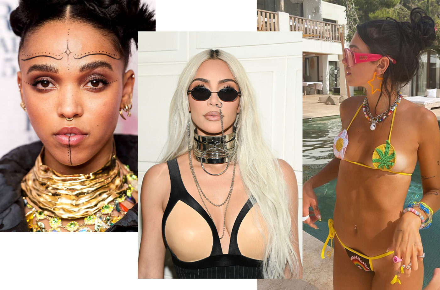 Знаменитости с пирсингом – FKA Twigs, Ким Кардашьян, Дуа Липа