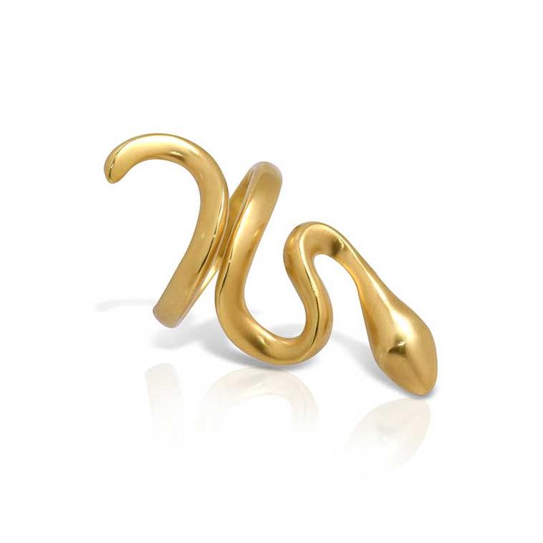 Золотое кольцо со змеей от Lalaounis