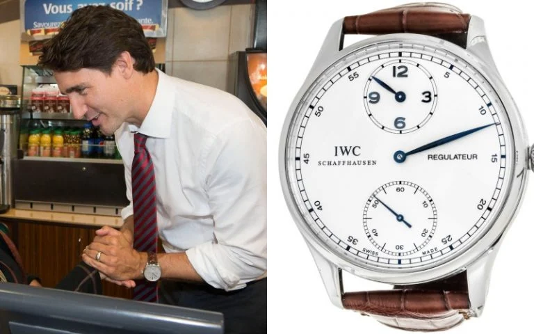 Премьер-министр Канады Джастин Трюдо носит IWC.