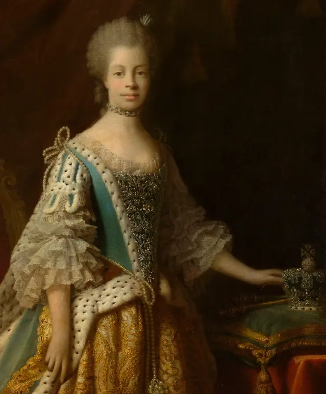 Королева Шарлотта, 1761-69, Аллан Рэмси. Королевская коллекция.