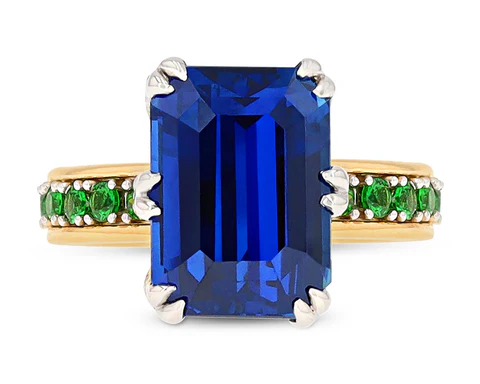 Кольцо Tiffany & Co. Ceylon Sapphire and Garnet от Jean Schlumberger. MS Rau.