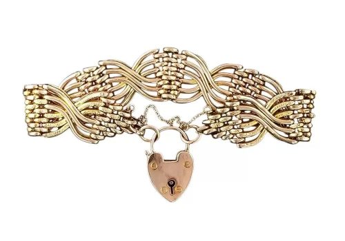 Блог о викторианском стиле. Браслет с золотыми звеньями в викторианском стиле.