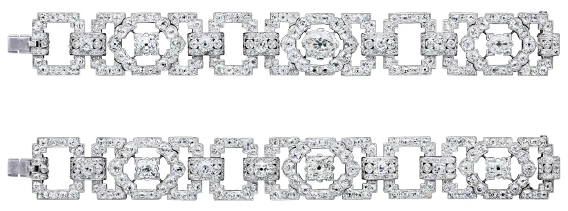 Бриллиантовый браслет Cartier, около 1935 г., Англия