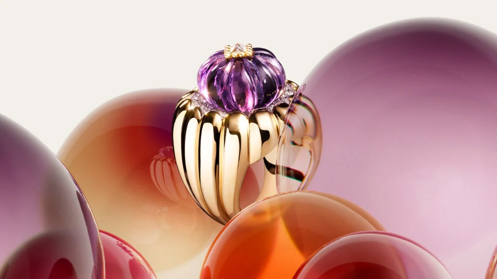 Кольцо Cartier Tutti Tutti из желтого и белого золота с аметистом и бриллиантами