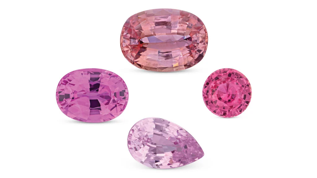 Подборка розовых и падпараджа сапфиров в Kimberly Collins Colored Gems image