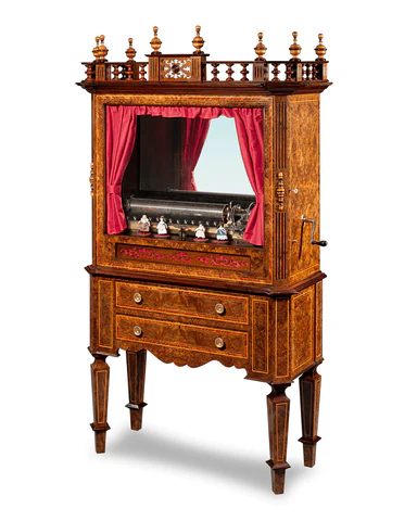 Музыкальная шкатулка-цилиндр станции Mermod Fréres. Около 1890 г. М. С. Рау.