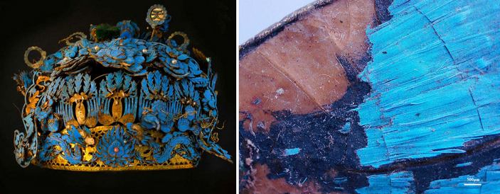 Тиара, выполненная в технике дянь-цуй