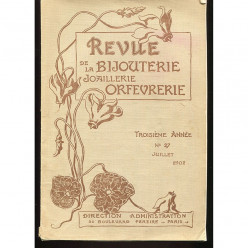 Ценителям модерна: журнал  Revue de la Bijouterie Joaillerie Orfèvrerie, июль 1902 г.