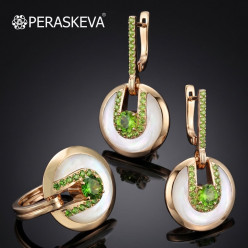 Комплект с демантоидами от PERASKEVA